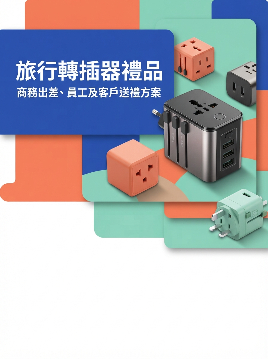 訂製旅行轉插器禮品｜企業出差及旅遊送禮靈感