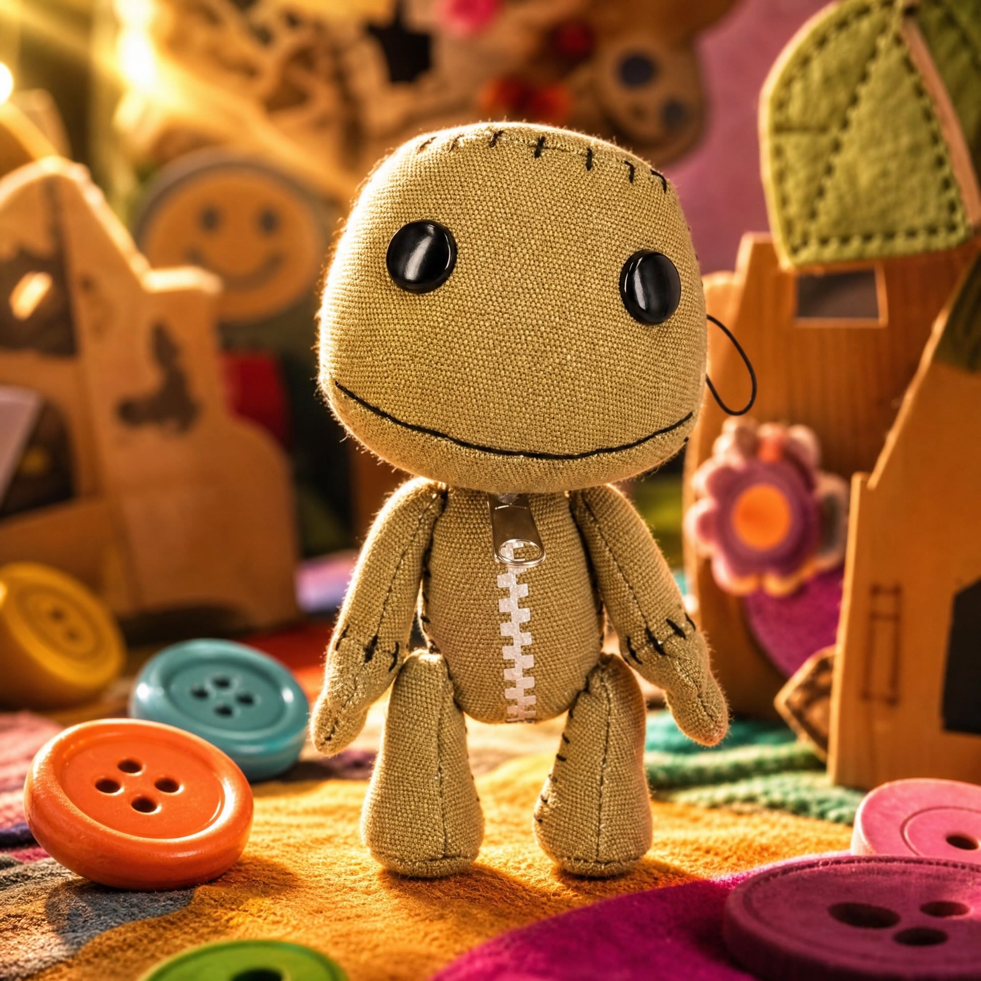Sony PlayStation 《小小大星球》 Sackboy 麻布仔：官方收藏級訂製帆布公仔