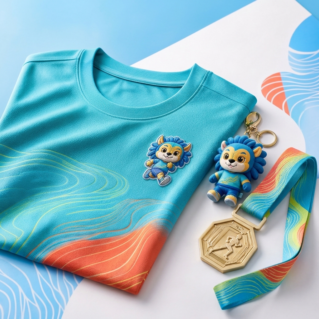 Fun Run、Challenge 及 VIP 三級盲盒禮品矩陣中尺寸展示