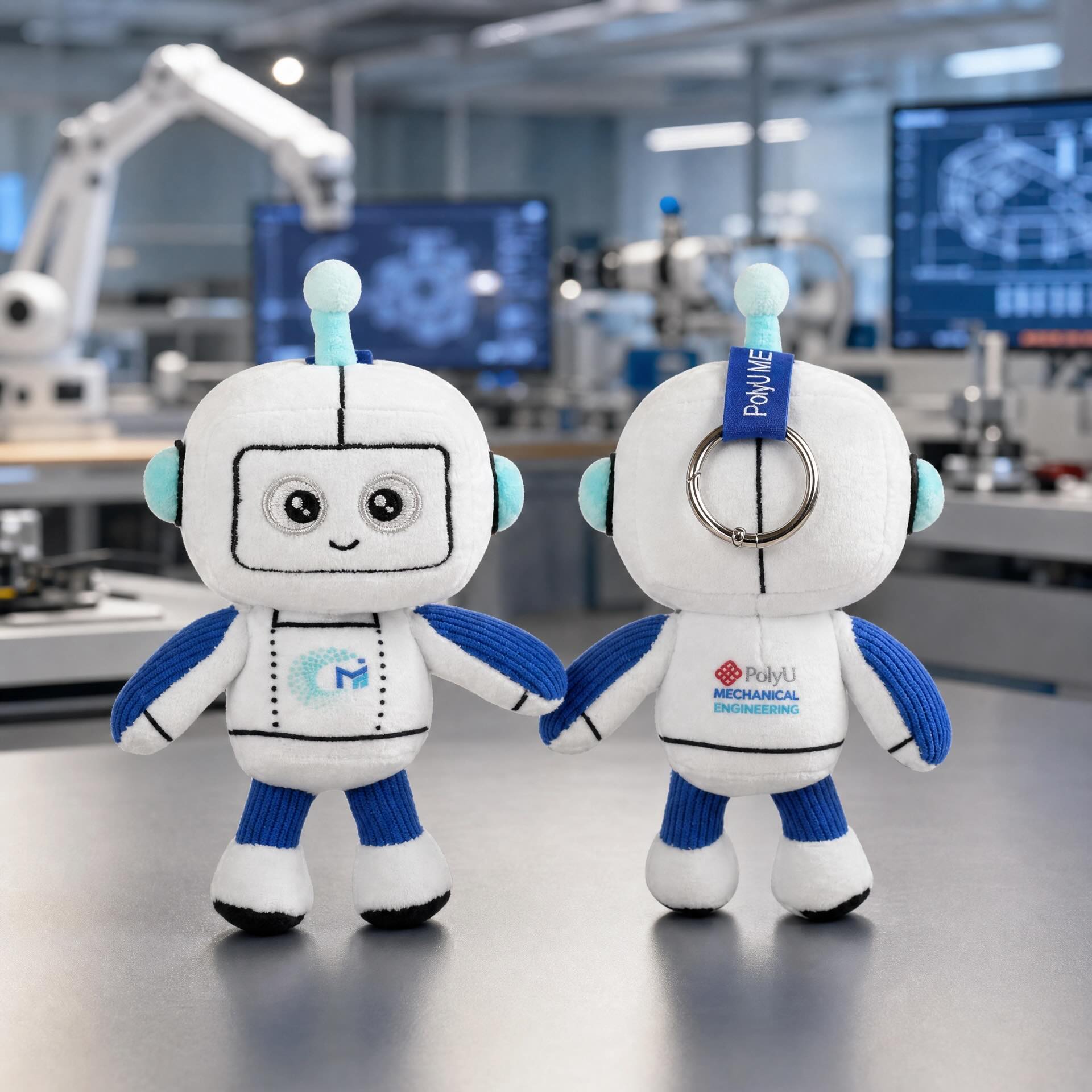 機器人毛公仔鎖匙扣 (PolyU 香港理工大學機械工程學系)