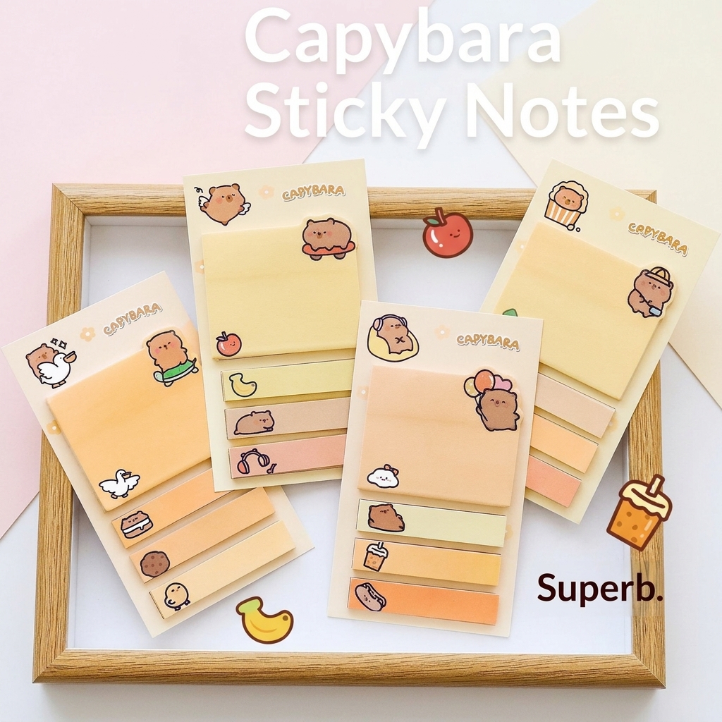 Capybara 水豚自黏索引貼