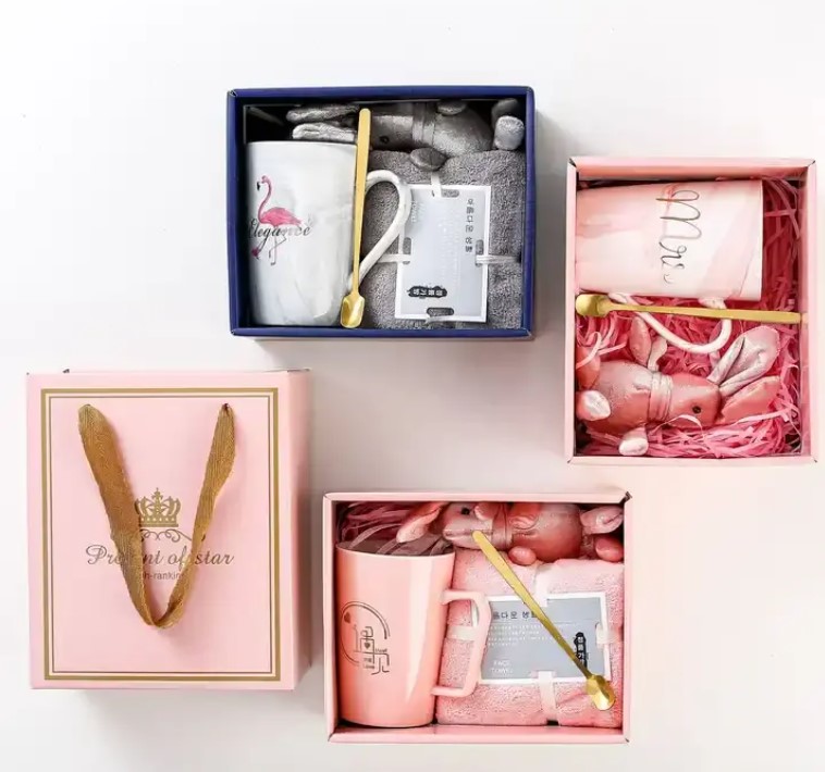 陶瓷杯毛巾套裝