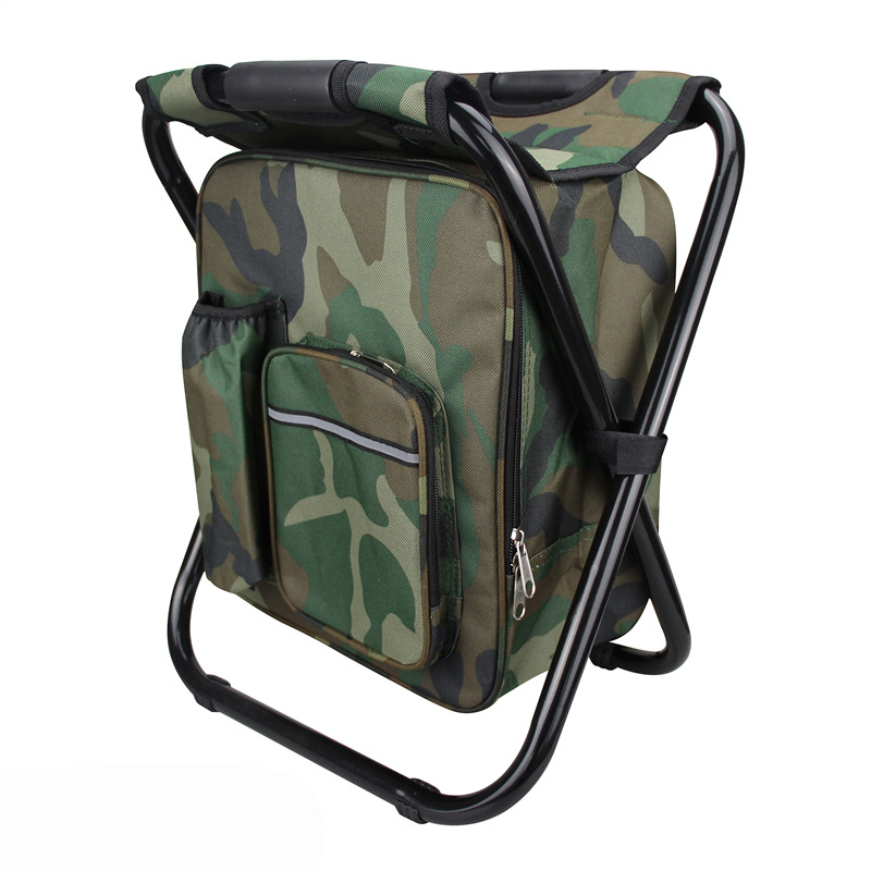 3 in 1 Foldable cooler backpack stool
