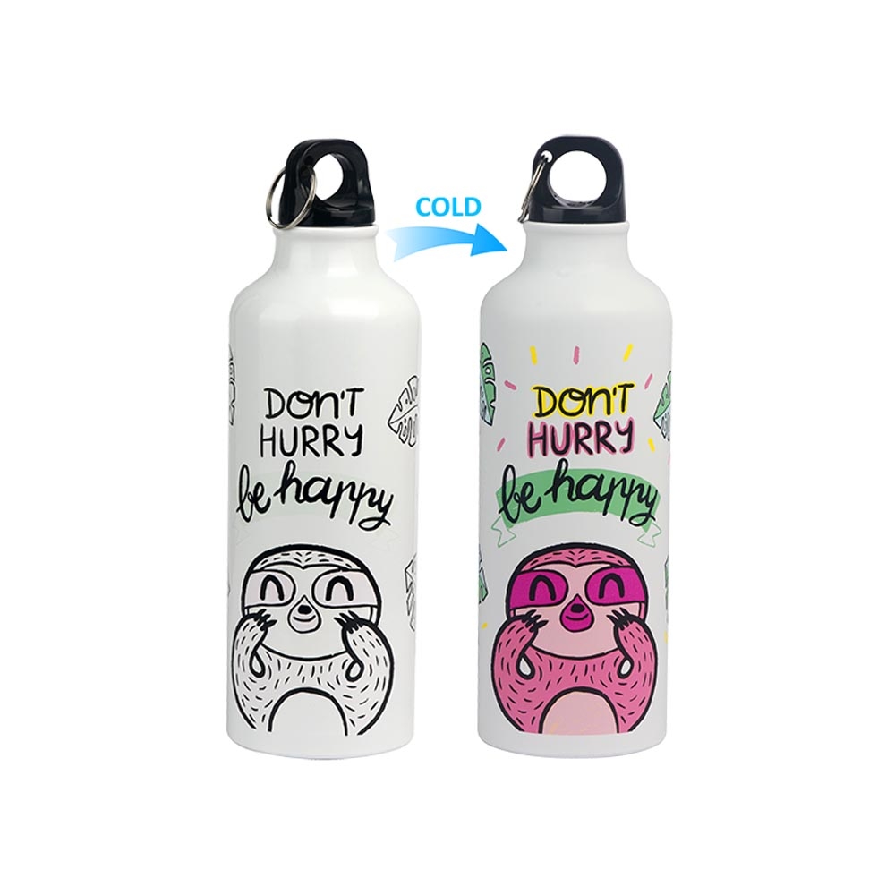 Cold Color Changing Aluminum Water Bottle