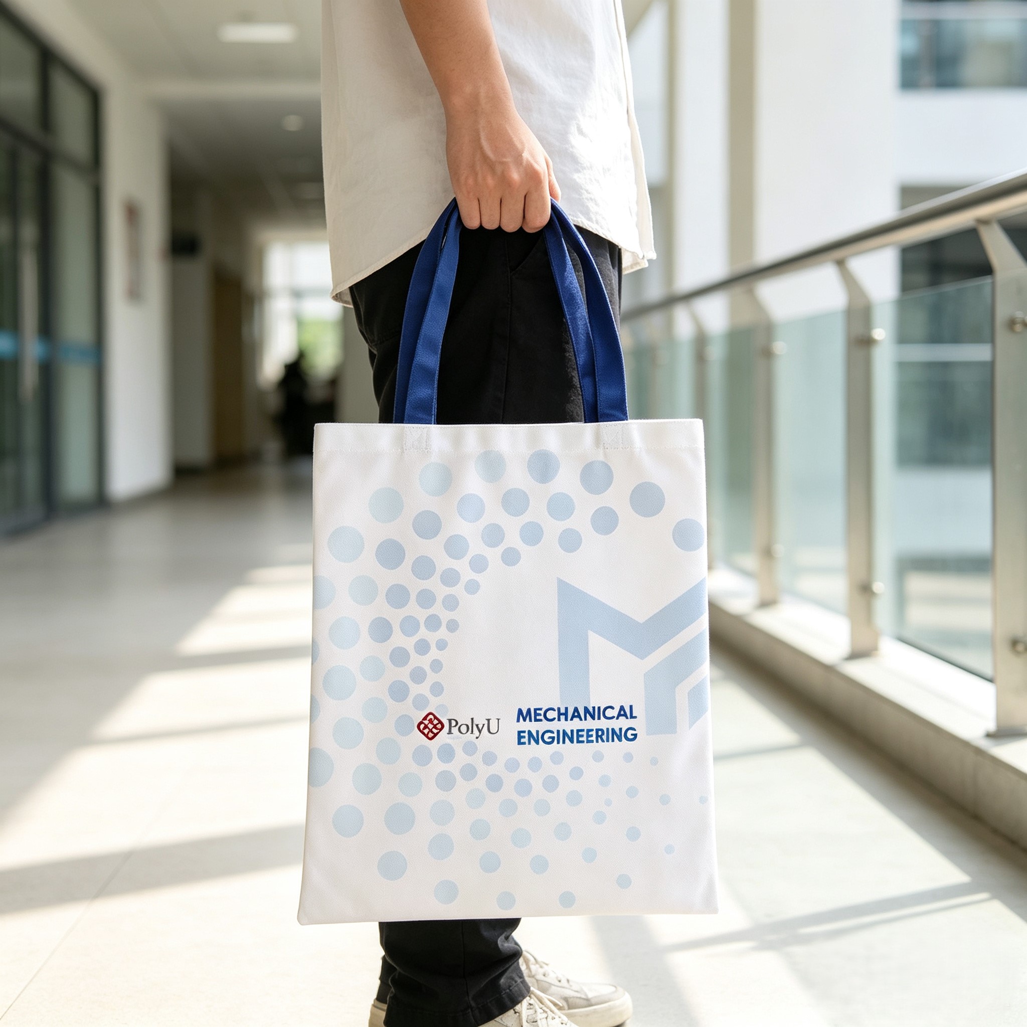 12oz Poly-Cotton Canvas Tote Bag (34x40cm)