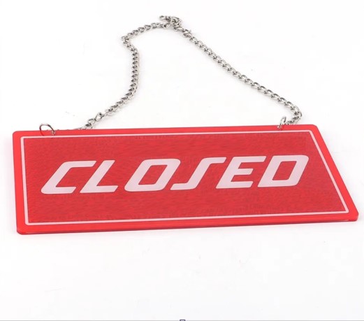 Open & Close Acrylic Door Sign
