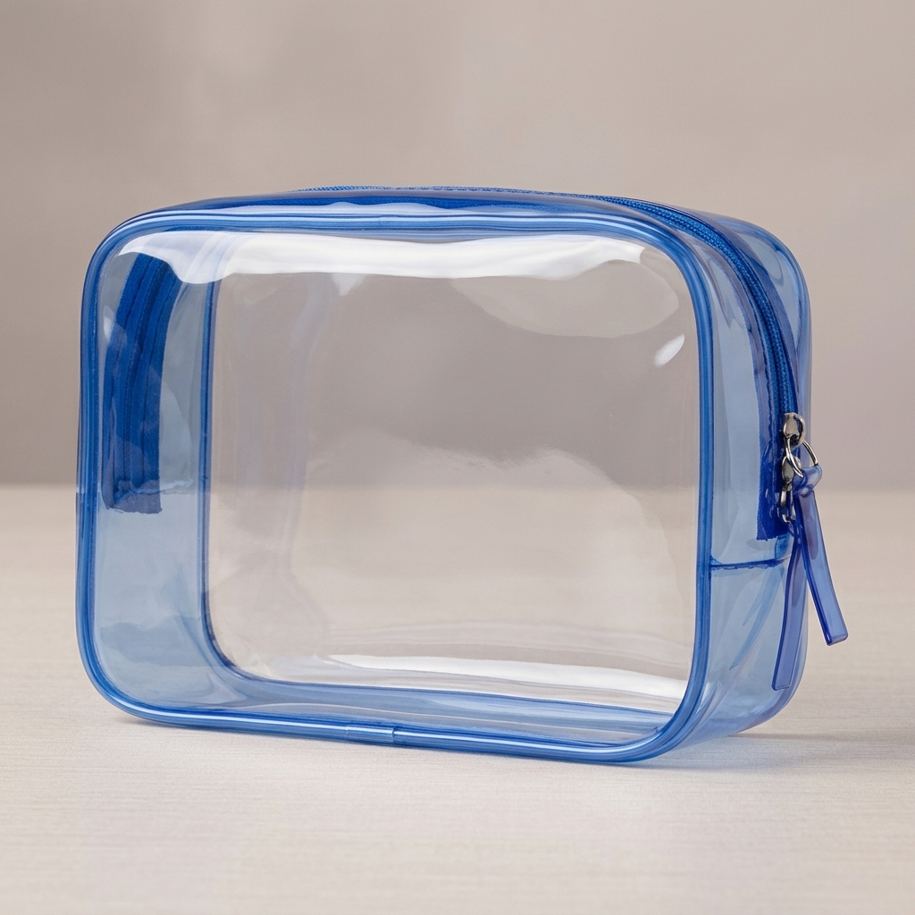 客製化透明 PVC 旅行洗漱袋（附拉鏈）