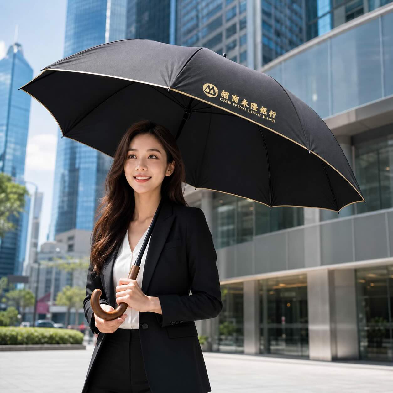 招商永隆銀行訂製長雨傘：高端金融品牌推廣案例