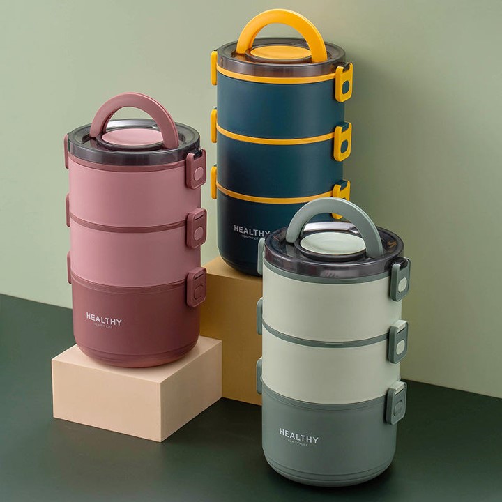 304 Stainless Steel Japanese Style Insulation Lunch Box 