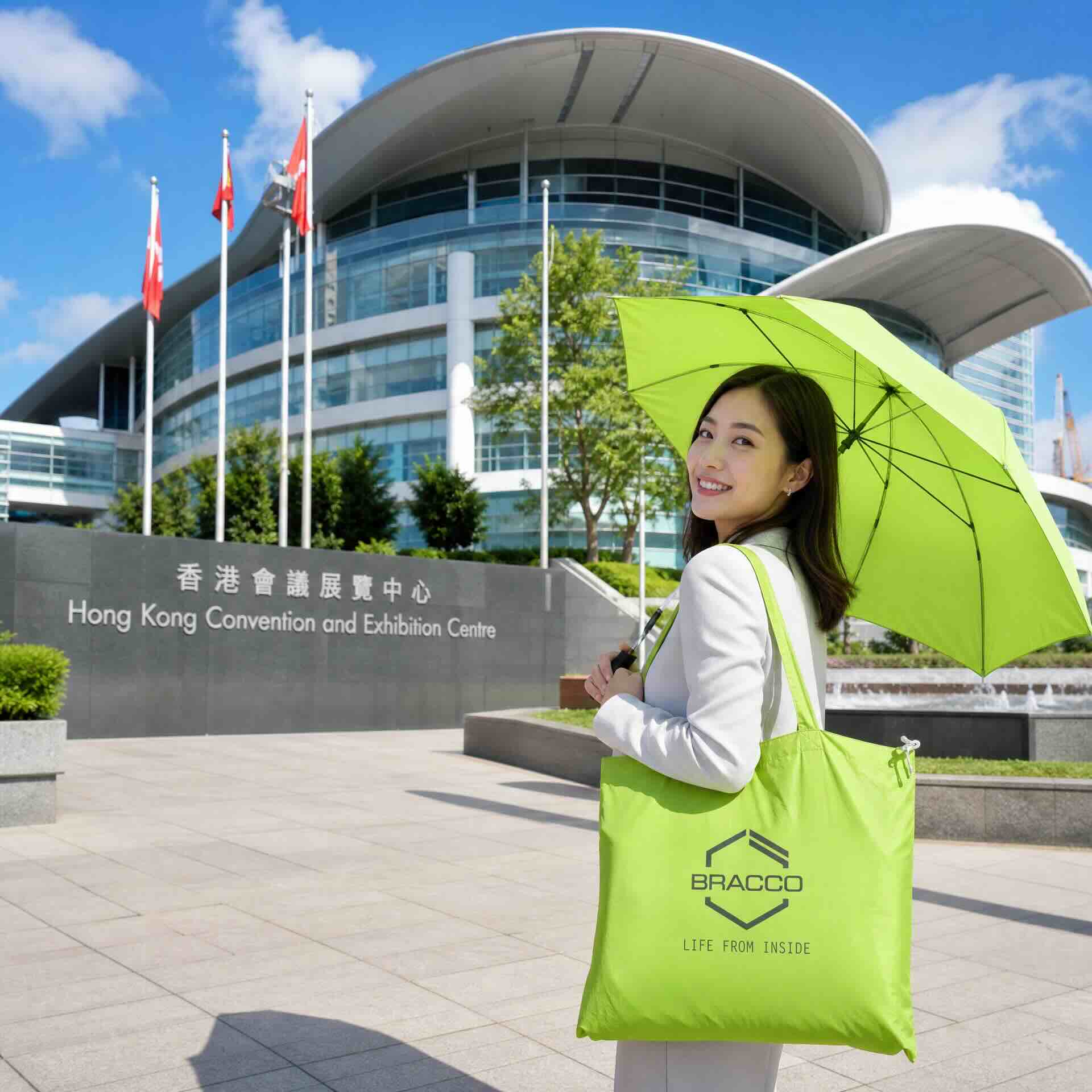 Bracco 多功能雨傘環保袋套裝：創新醫療營銷工具