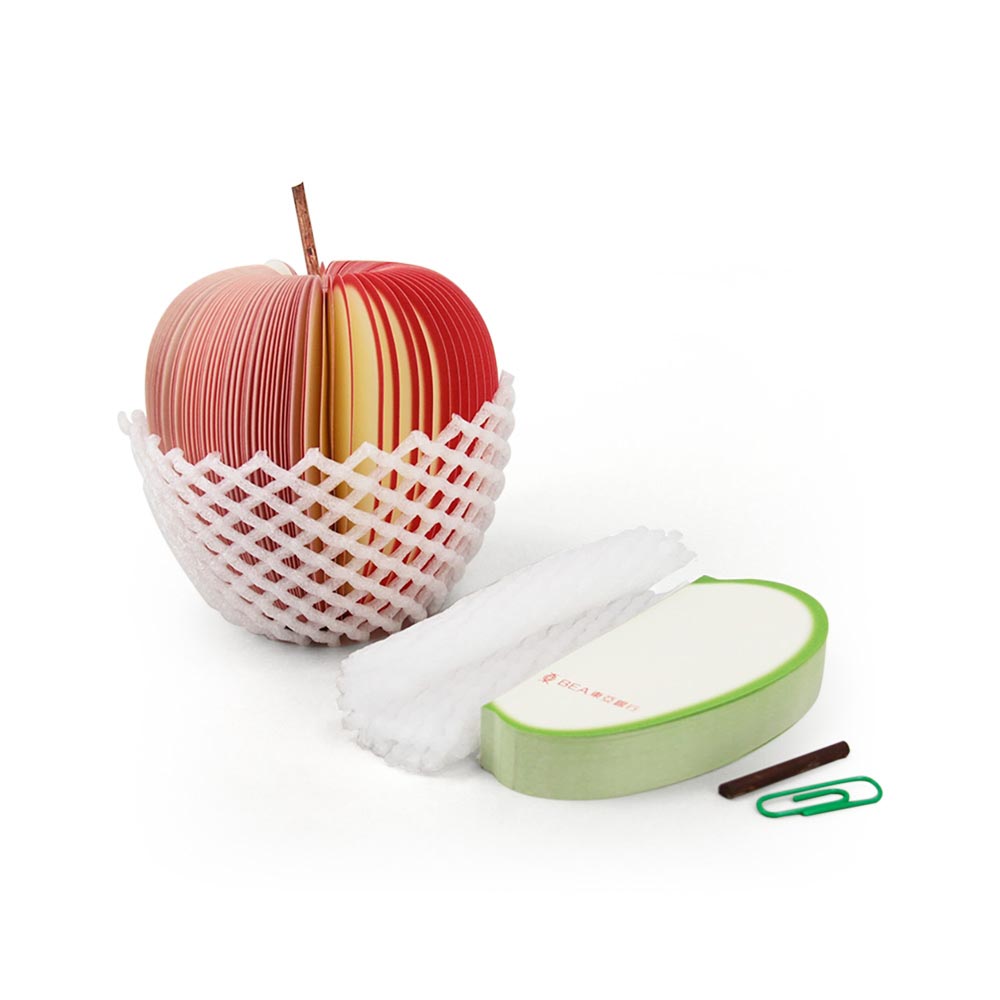 蘋果形告知貼 Apple Shaped Memo Pad