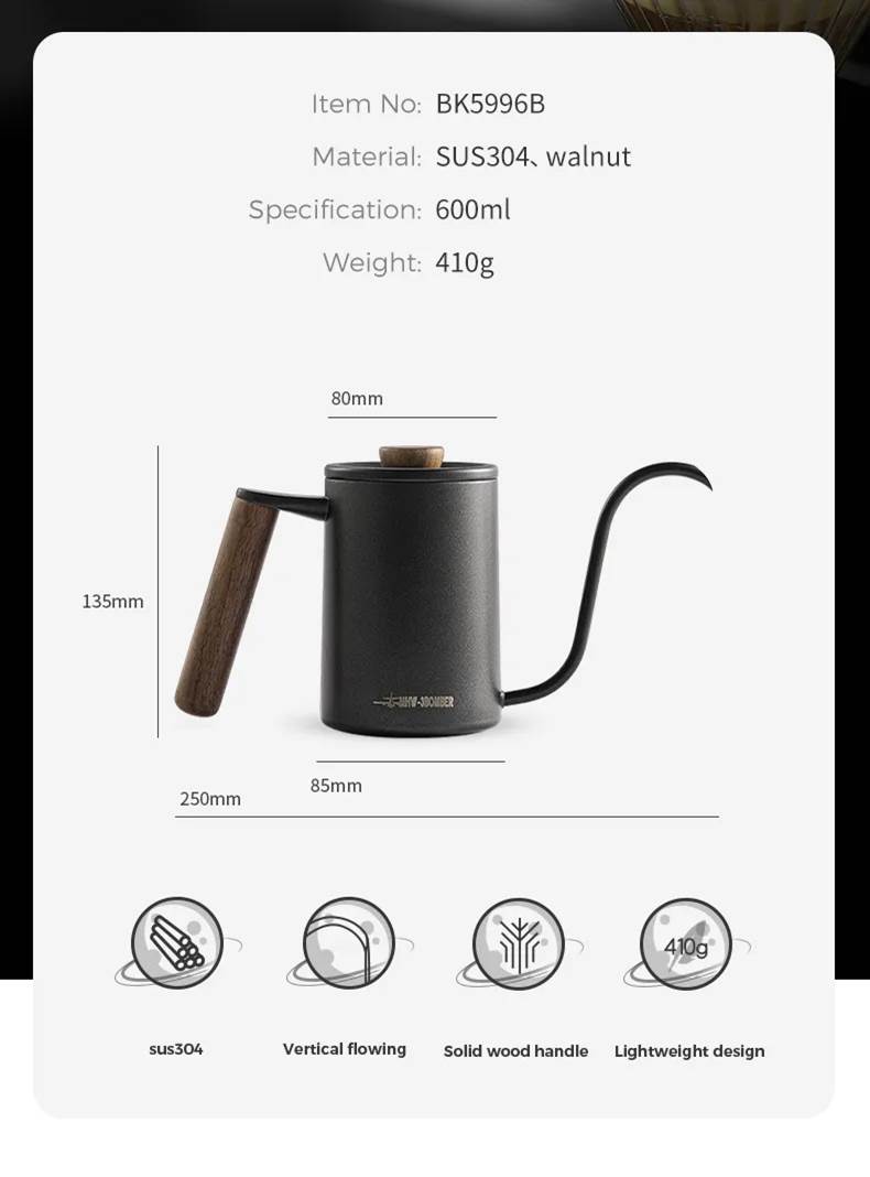 7 件裝滴頭玻璃杯研磨器咖啡禮品套裝