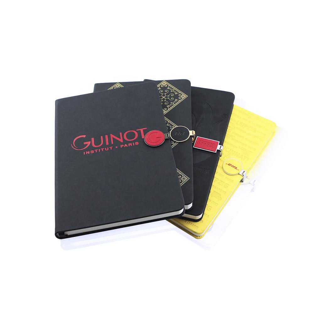 Metal badge notebook
