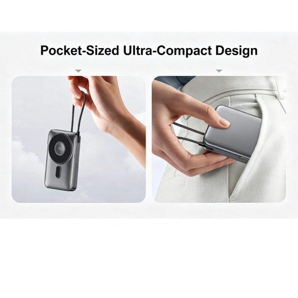 10000mAh 3-in-1 Magnetic Portable Power Bank