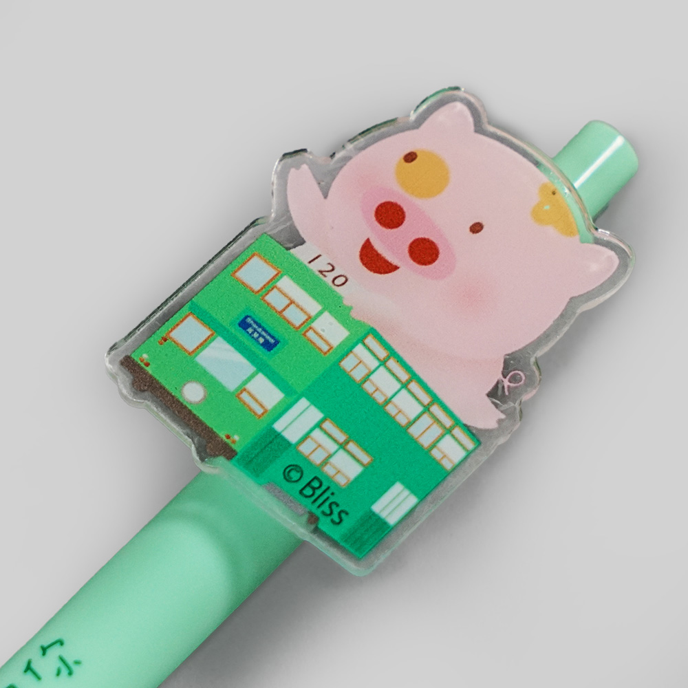 Acrylic pen clip ballpen (By McDull)