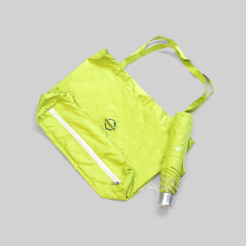 Bracco Multi-functional Umbrella Eco-Bag Set | Innovative Medical Marketing Tool
