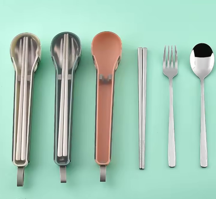 Stainless Steel Portable Eco-Friendly Cutlery Set