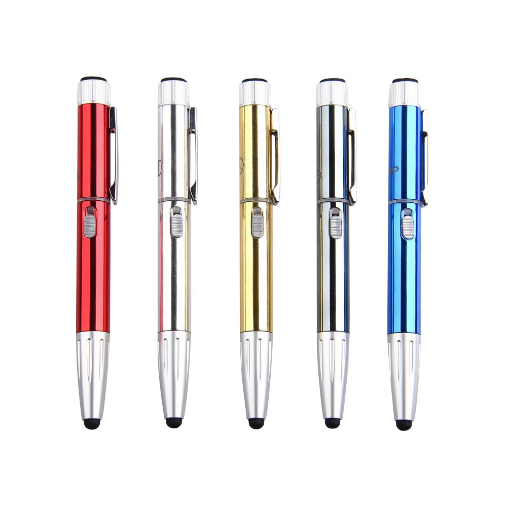Multi-function Pen with LED light up logo