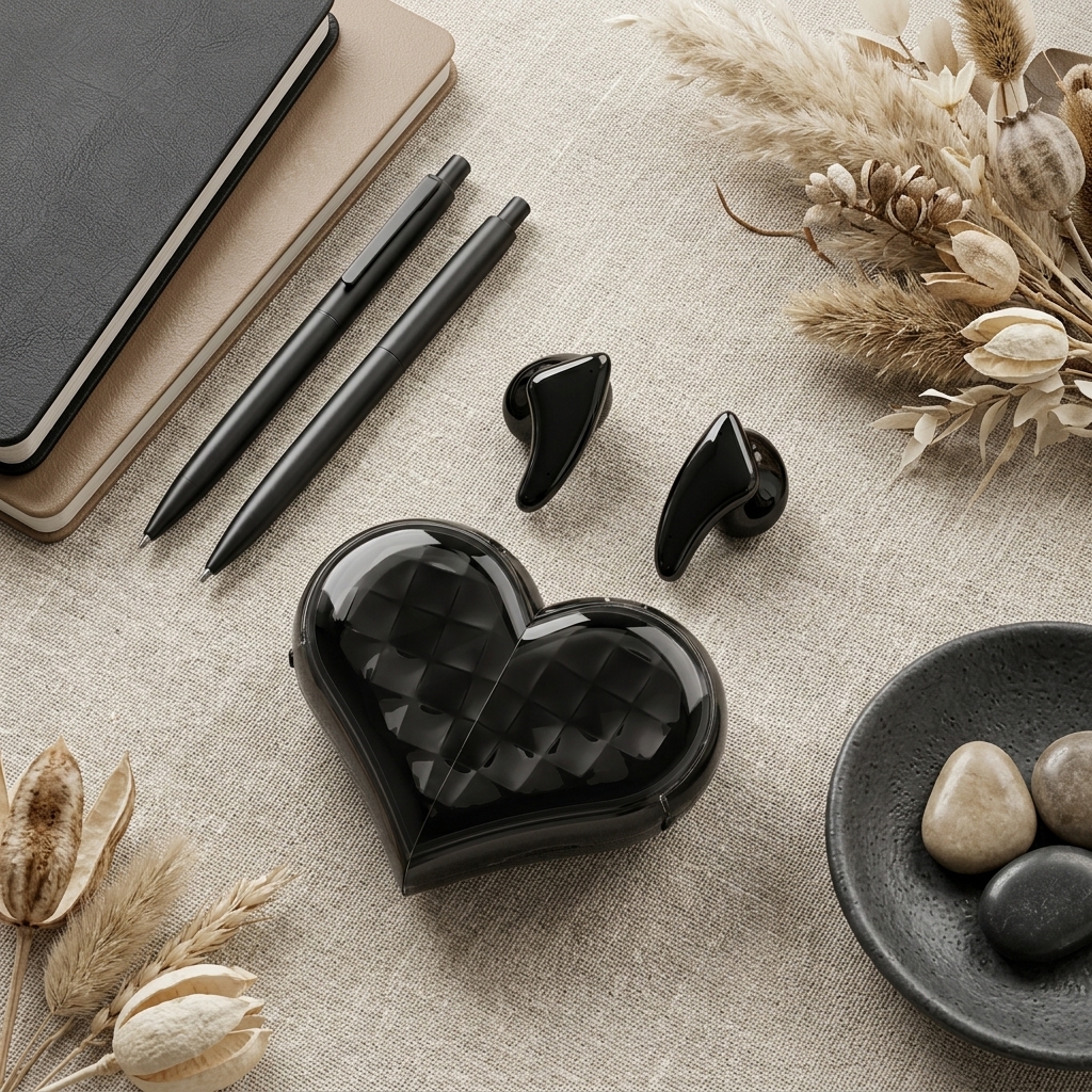 Pink Couples TWS Wireless Earphones (Custom Logo)