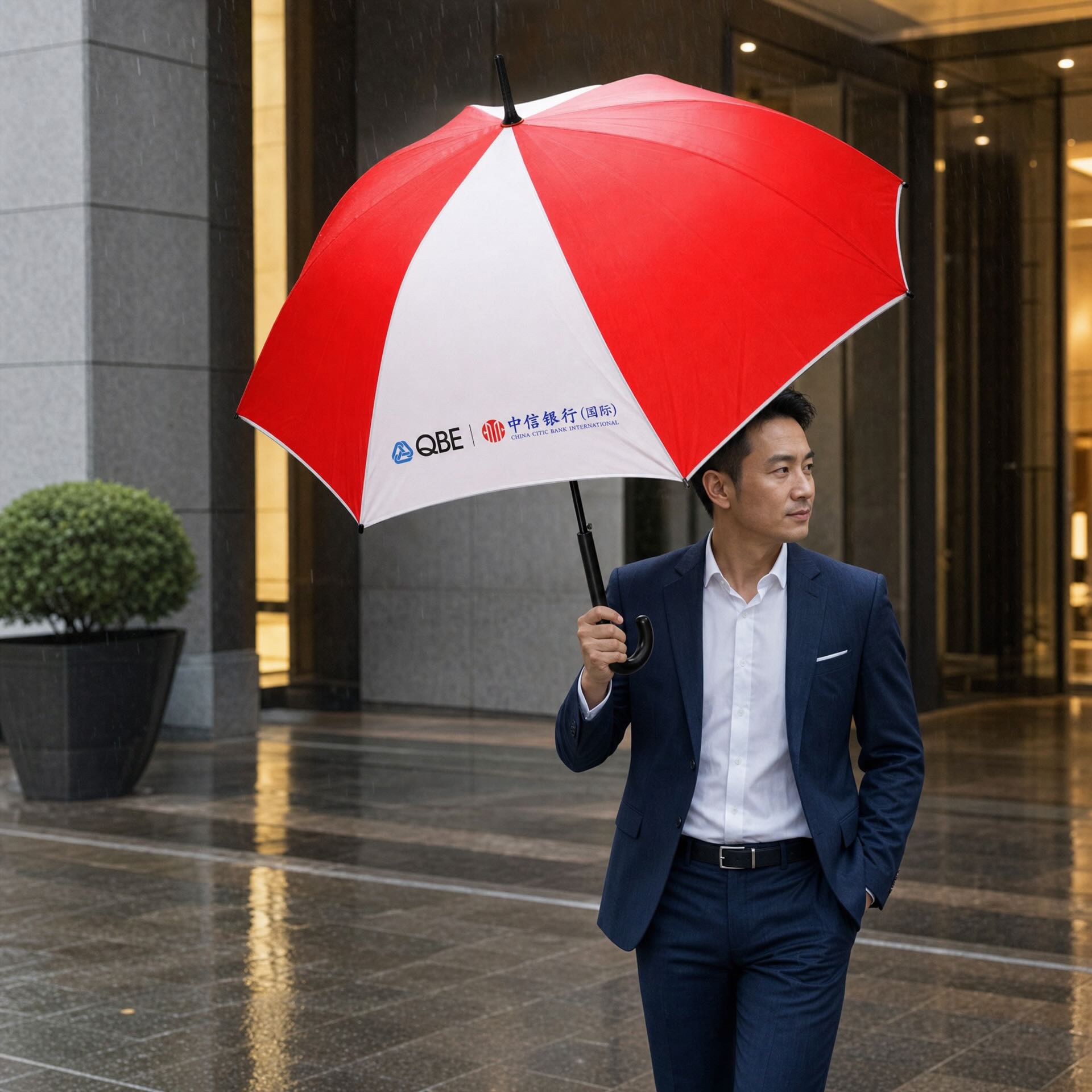 23.5" 長傘（QBE x 中信銀行國際 企業禮品案例）