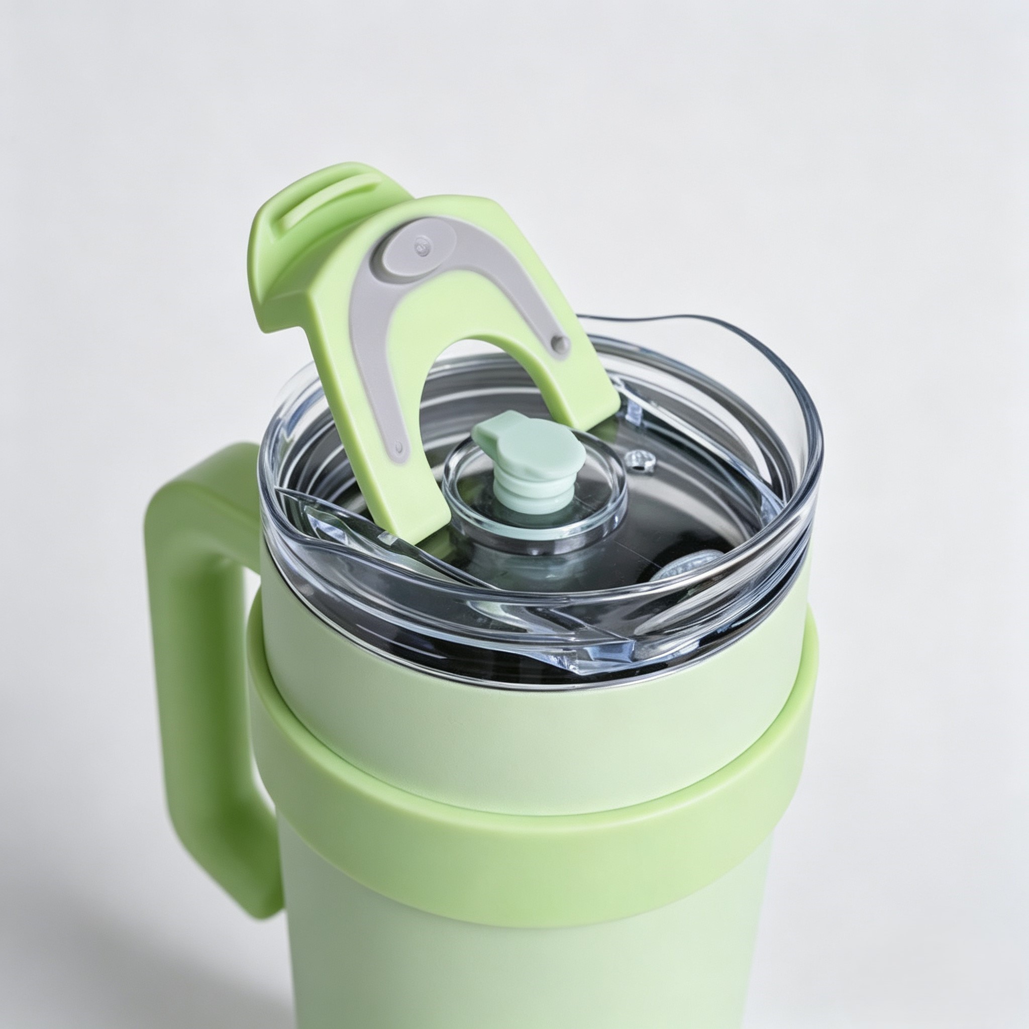 1200ml Large Capacity Insulated Straw Cup (Stainless Steel)