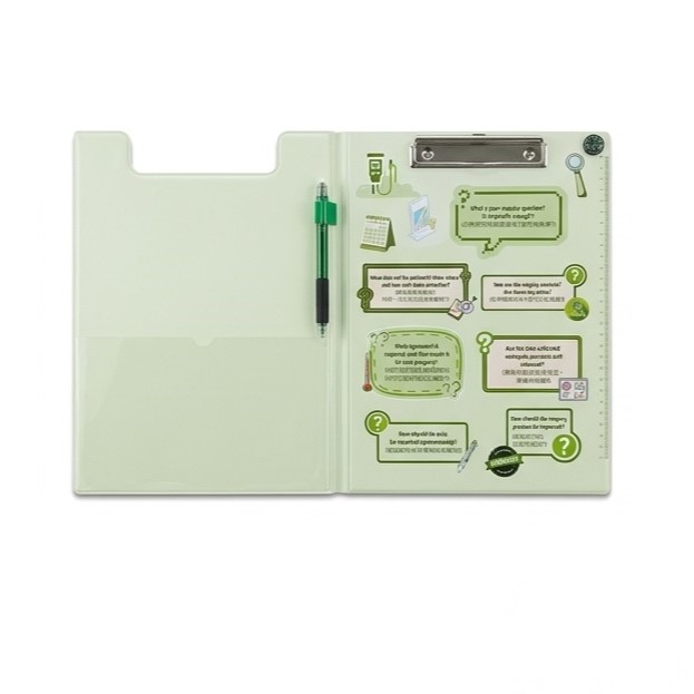 Clipboard with compass