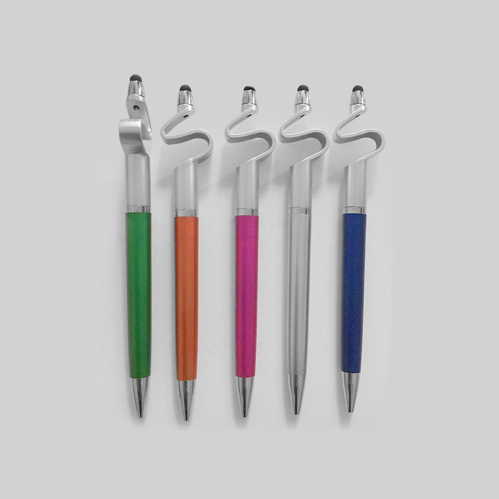 Plastic Stylus Ball Pens with a Phone Holder