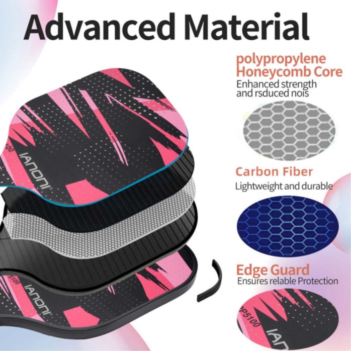 Professional T700 Carbon Fiber Thermoformed Pickleball Paddle ( 16mm )