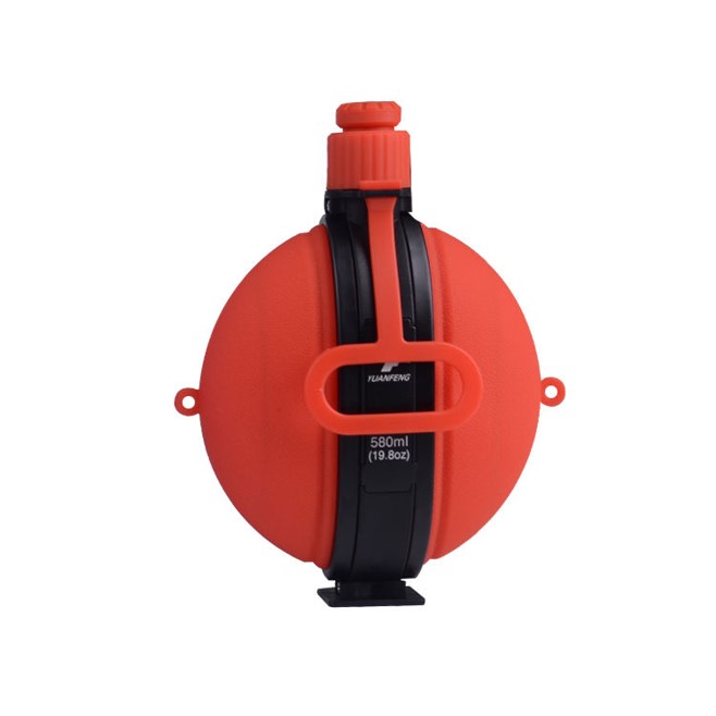 Silicone collapsible water bottles with compass