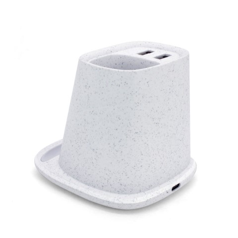 無線充電器連手機座&筆座
