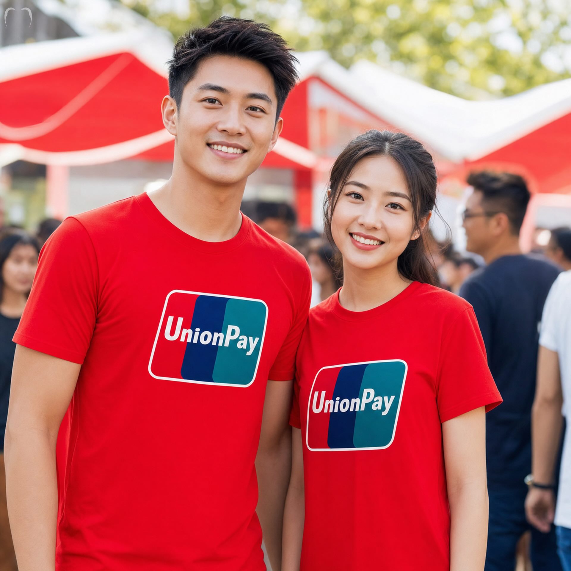 Double-Sided Print Short Sleeve Tee (UnionPay Edition)