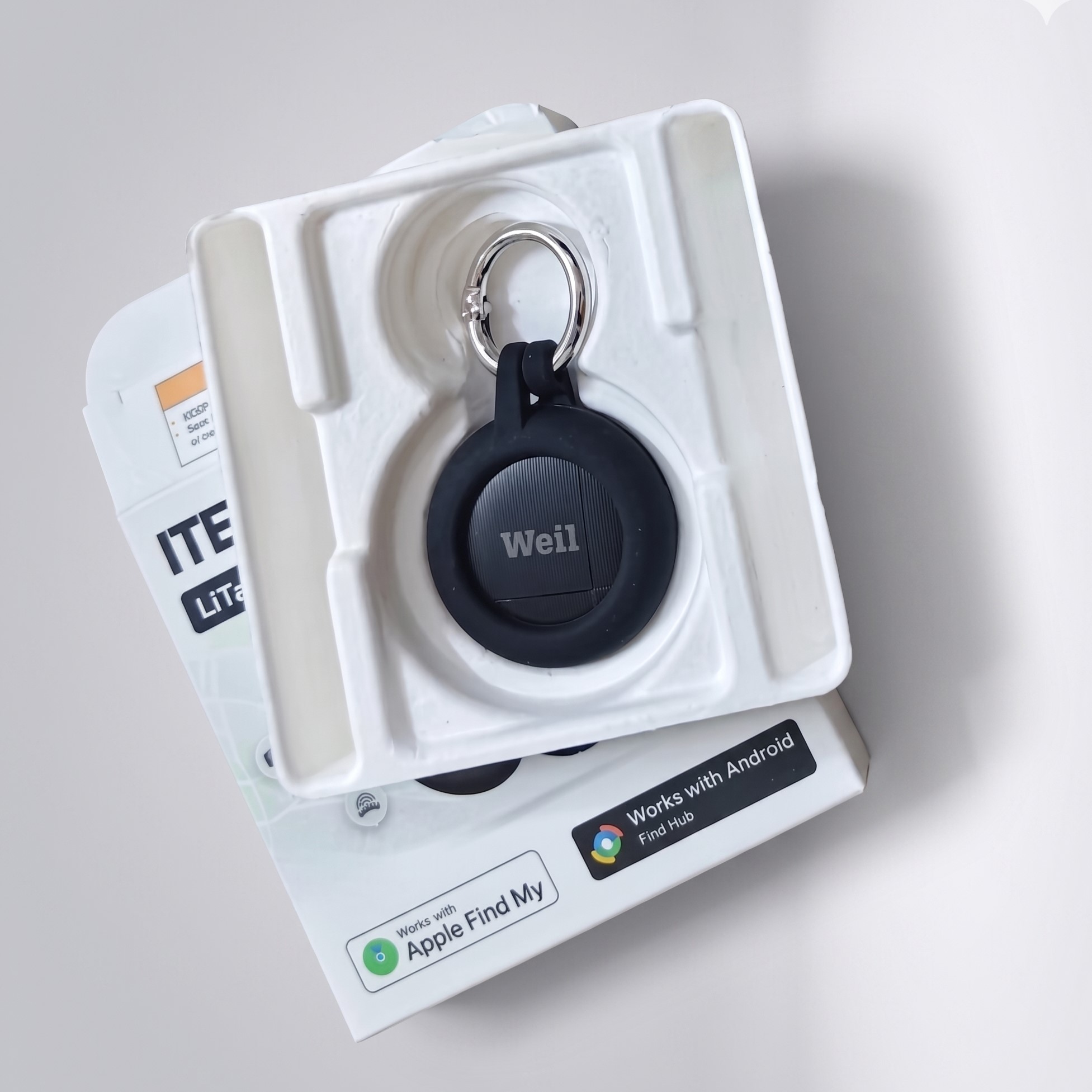MiTag Duo Silicon tag with Customized paper sleeve