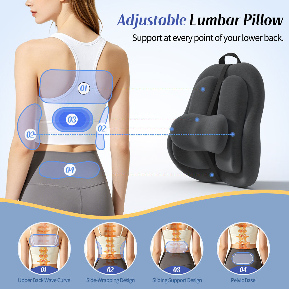 Office Chair Lumbar Support Pillow (Custom Branding)