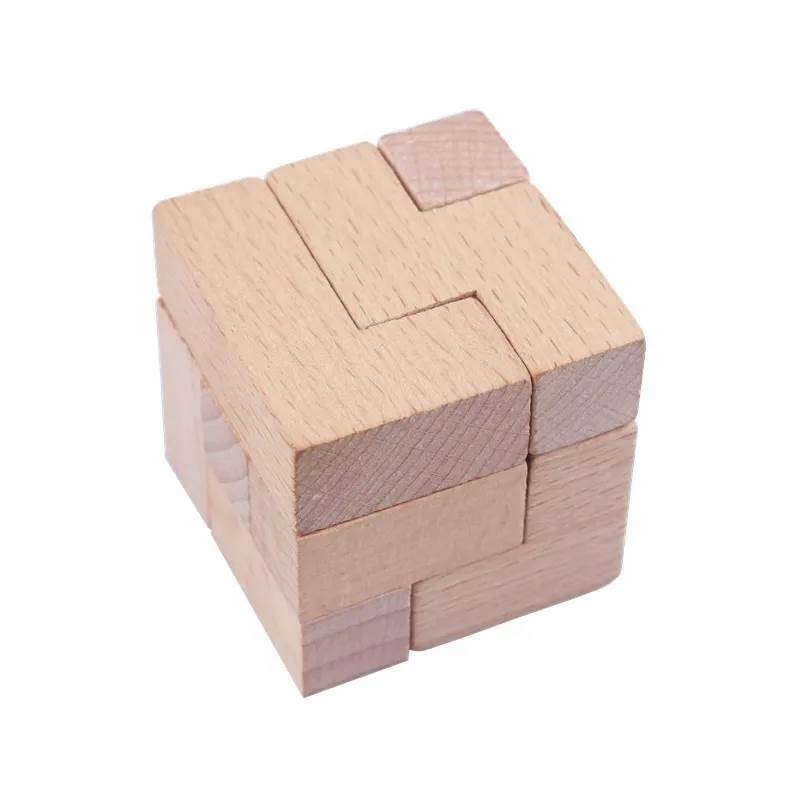 Brain Teaser Puzzle with Wooden Box