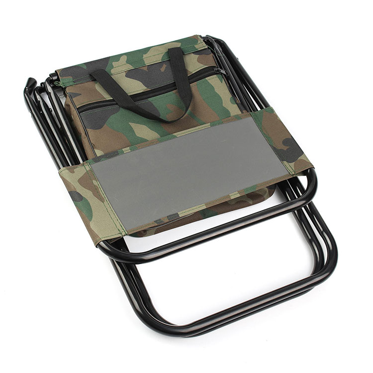 Foldable chair with cooler bag