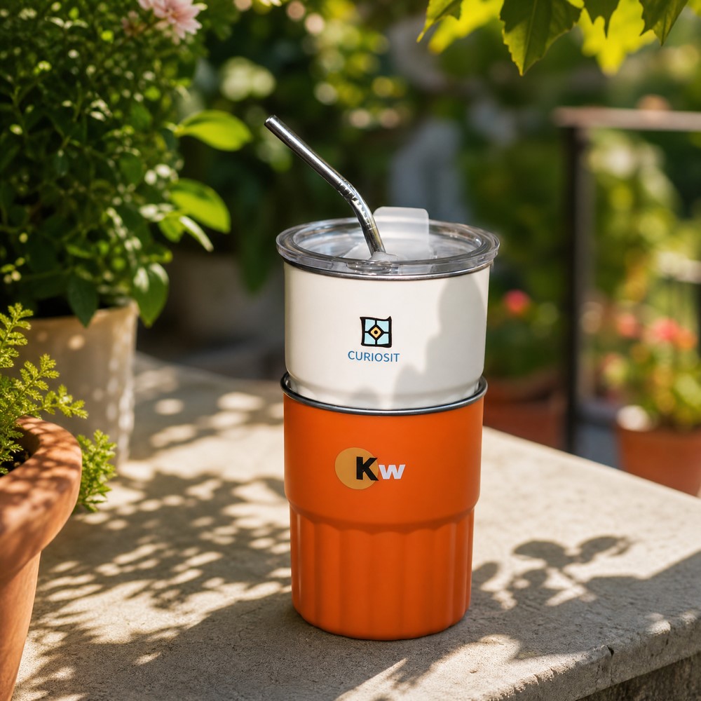300ml Stainless Steel Straw Cup