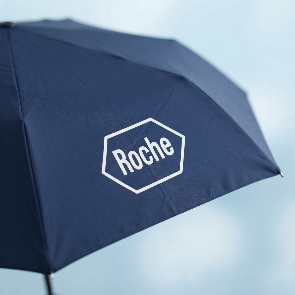 Roche Custom 250T 3-Fold Umbrella | Healthcare Branding Case