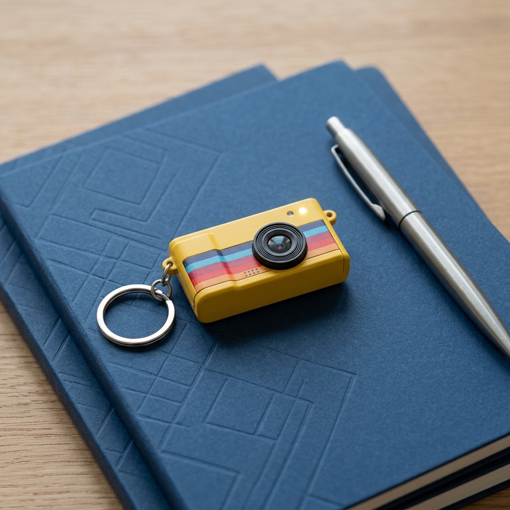 Retro MINI Keychain Camera (Custom Logo)