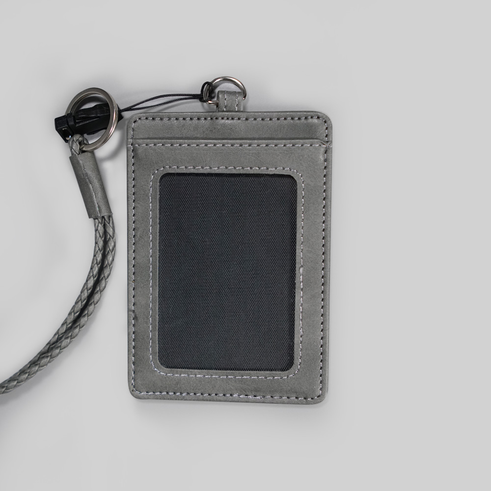 PU Card Holder With Neck Strap