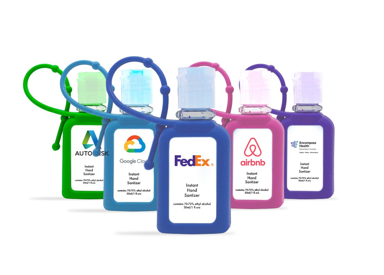 Hand Sanitizer Bottle with Silicone Holder