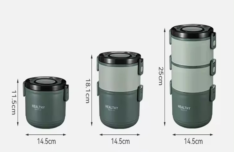 304 Stainless Steel Japanese Style Insulation Lunch Box 