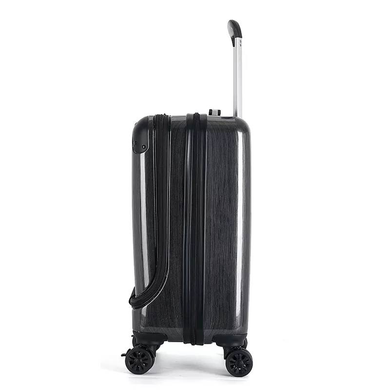 ABS luggage with front open pocket for laptop