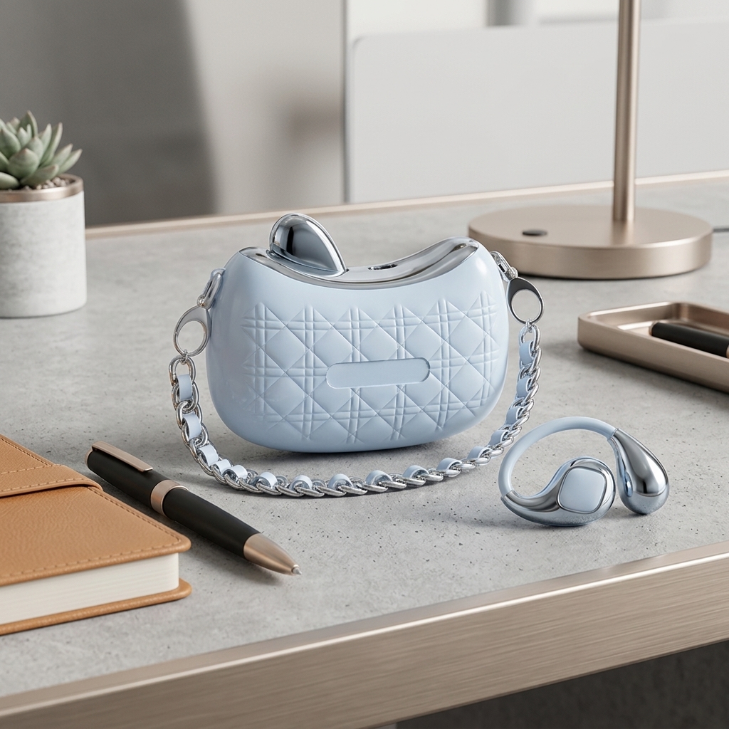 Handbag-Style Open-Ear Wireless Earphones (Custom Logo)