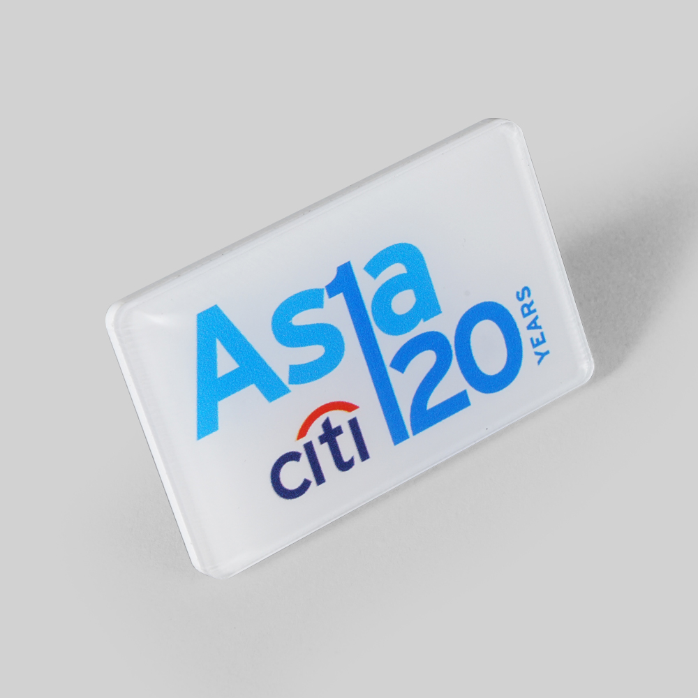 Acrylic badge