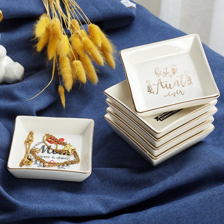 Ceramic Jewelry Ring Tray