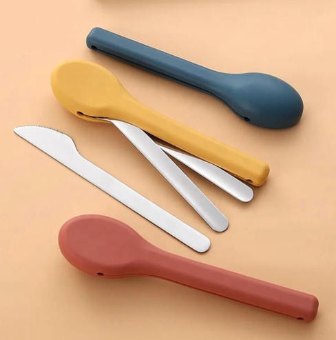 不銹鋼環保餐具套裝帶盒