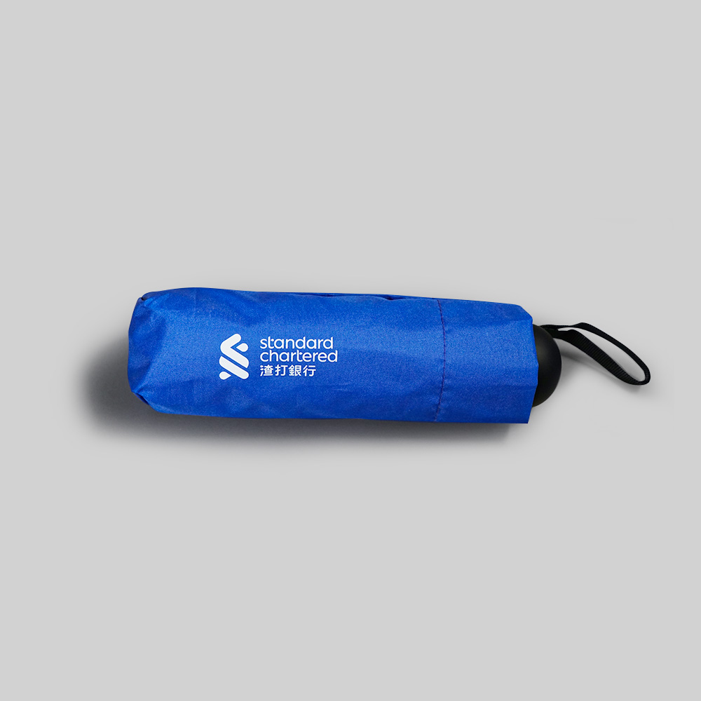 Standard Chartered Mortgage Custom 5-Fold Umbrella | Dual-Branding Pouch Design