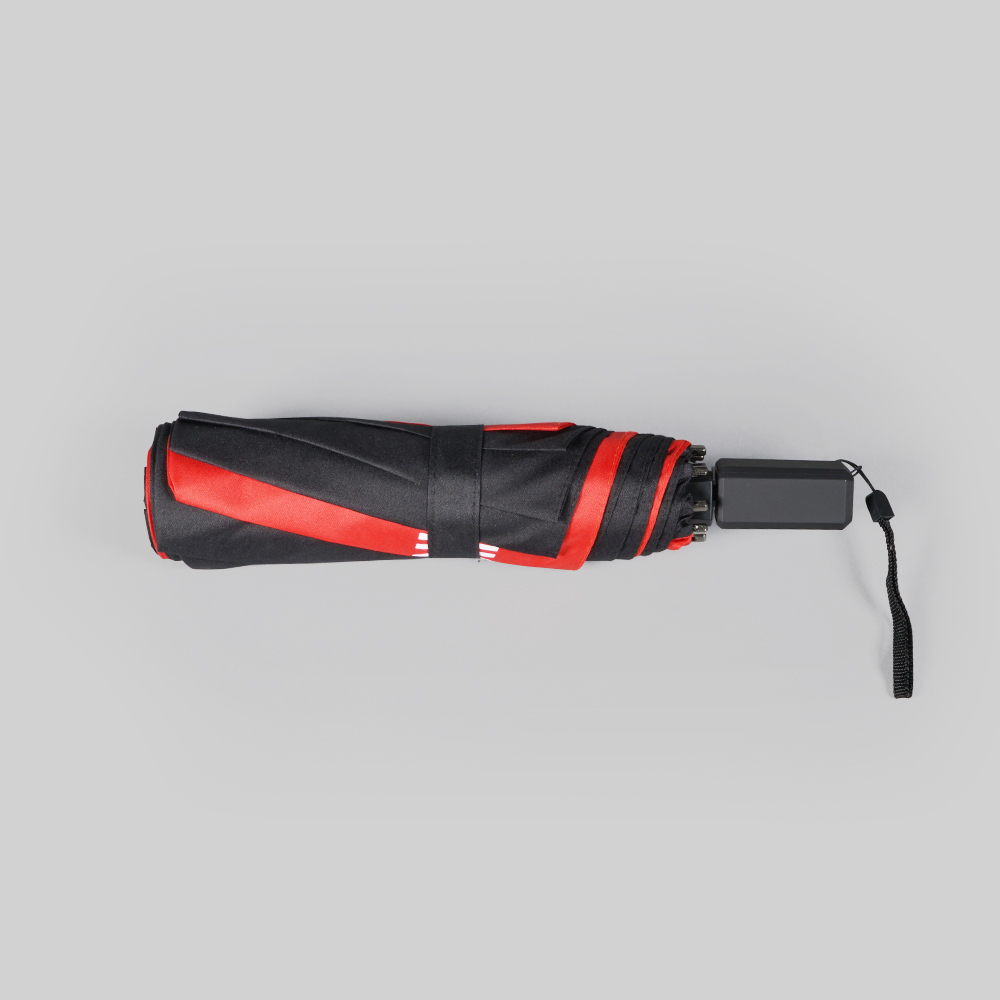 Morningstar Custom 3-Fold Umbrella | 360° All-Round Brand Placement & Zipper Pouch Design