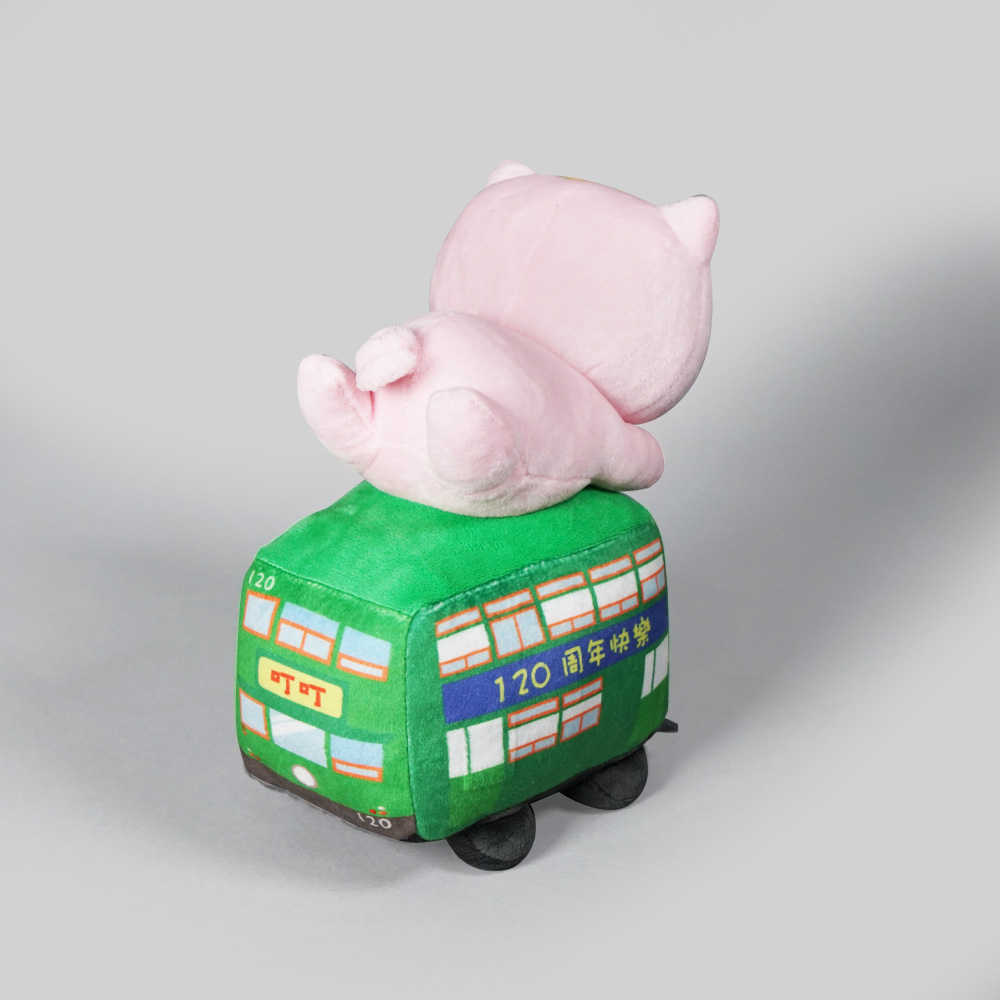 麥兜 20cm 收藏版毛絨公仔 (香港電車 120 週年旗艦案例)