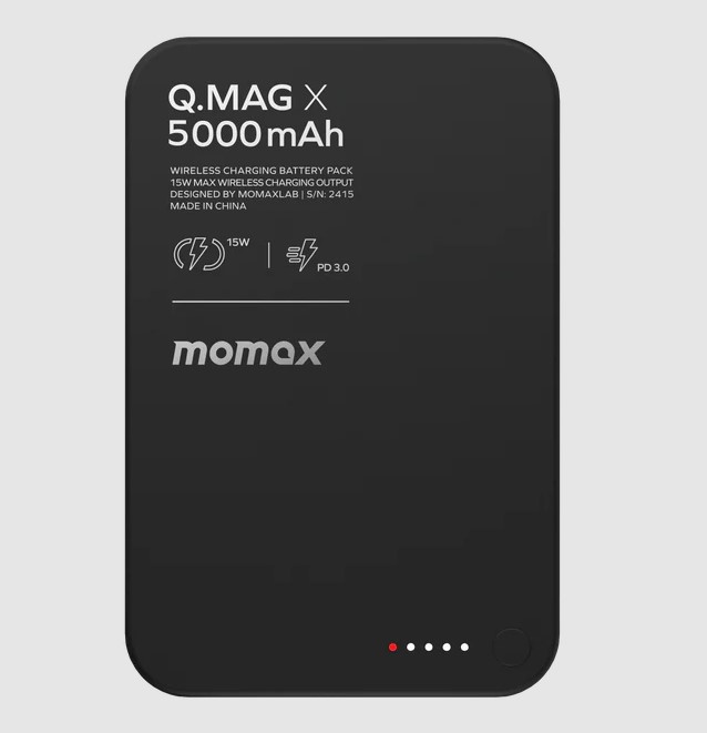 Momax Q.Mag X 5000mAh 超薄磁吸流動電源 - 第二代 (CCC 認證)